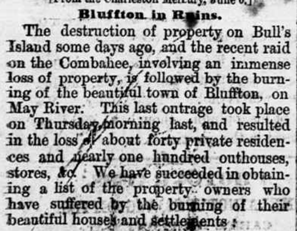 Bluffton in Ruins